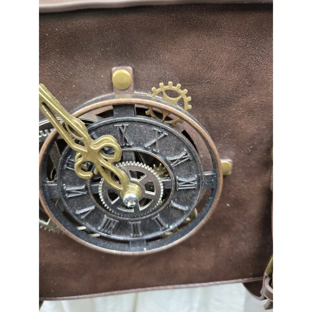 Steampunk Handbag Top‎ PU Leather Punk Industrial Retro Shoulder Bags
